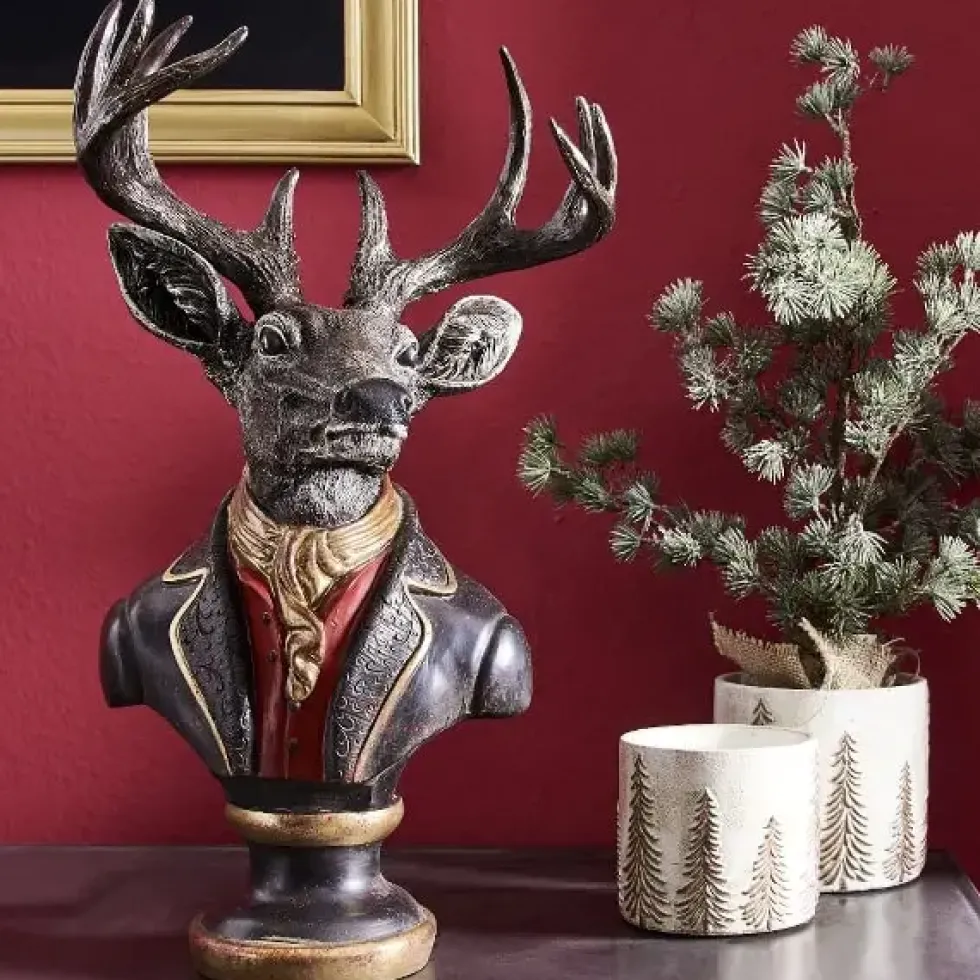 Werner Voß Weihnachtsdeko Hirschbüste Arthur Höhe 58 cm