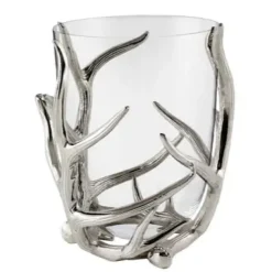 Windlicht Glas Aldan Geweih Kaheku Höhe 38 cm