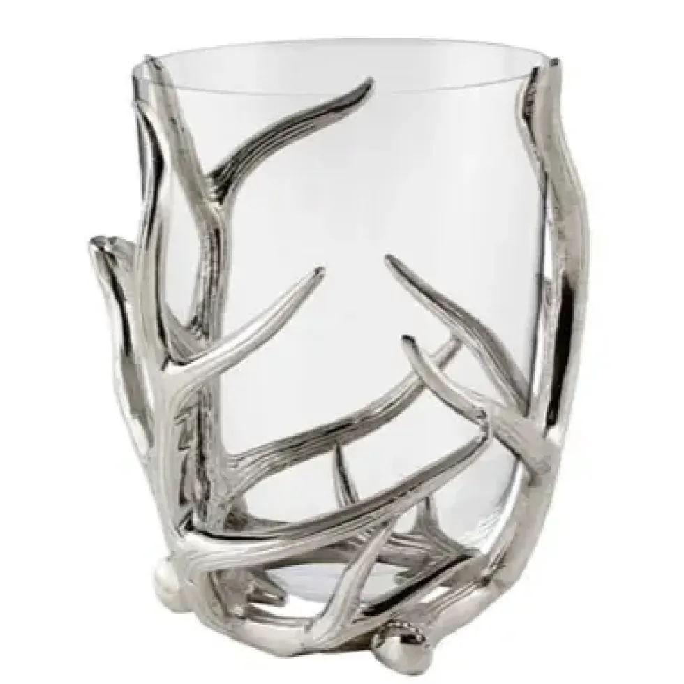 Windlicht Glas Aldan Geweih Kaheku Höhe 38 cm