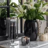 Windlicht Glas Stella dunkel Edzard Höhe 23 cm