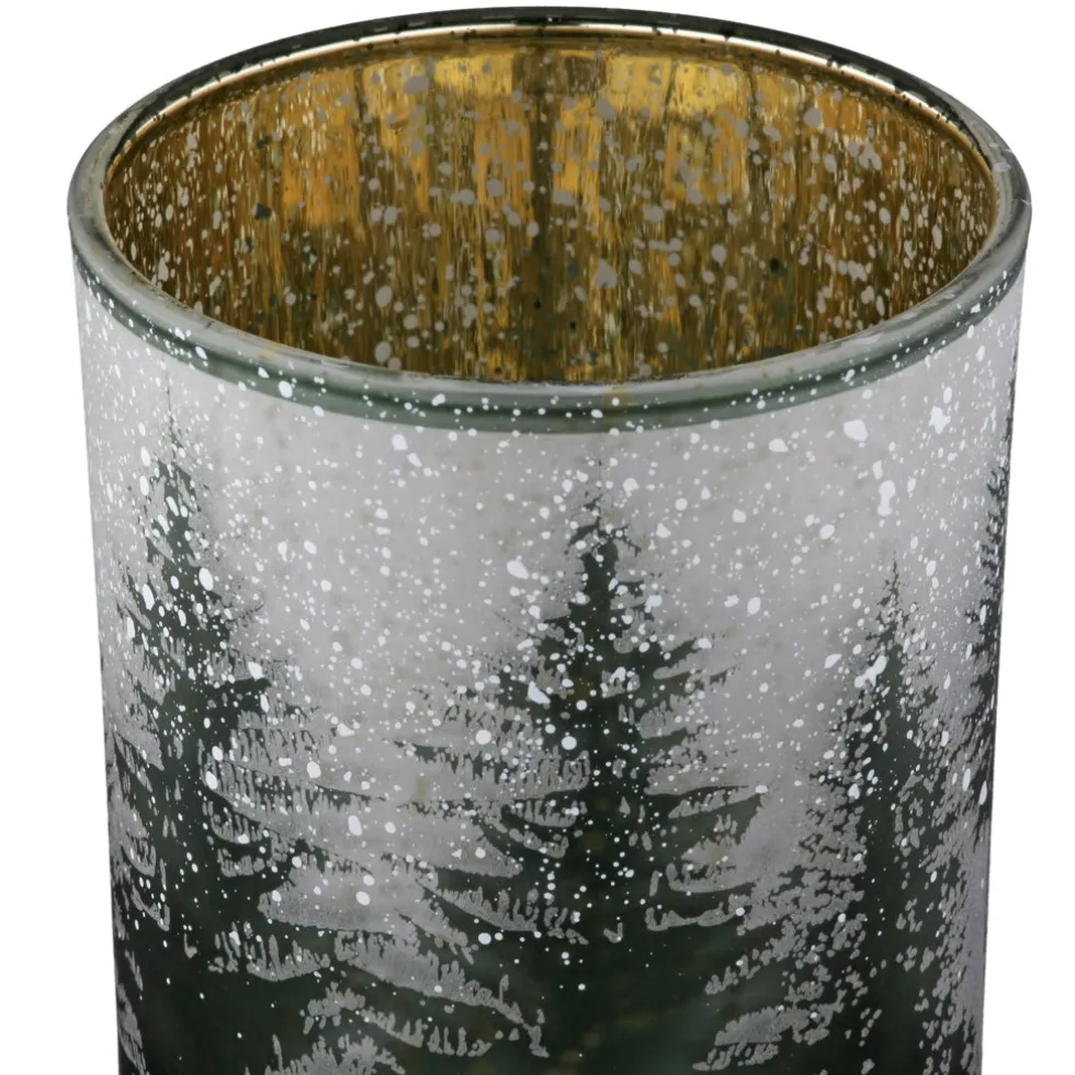 Windlicht Glas Tannenwald