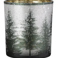 Windlicht Glas Tannenwald