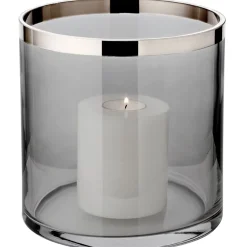 Windlicht Glas Zeus mit Platinrand Edzard