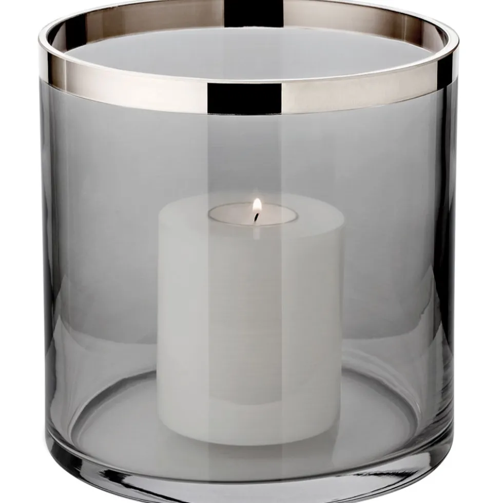 Windlicht Glas Zeus mit Platinrand Edzard