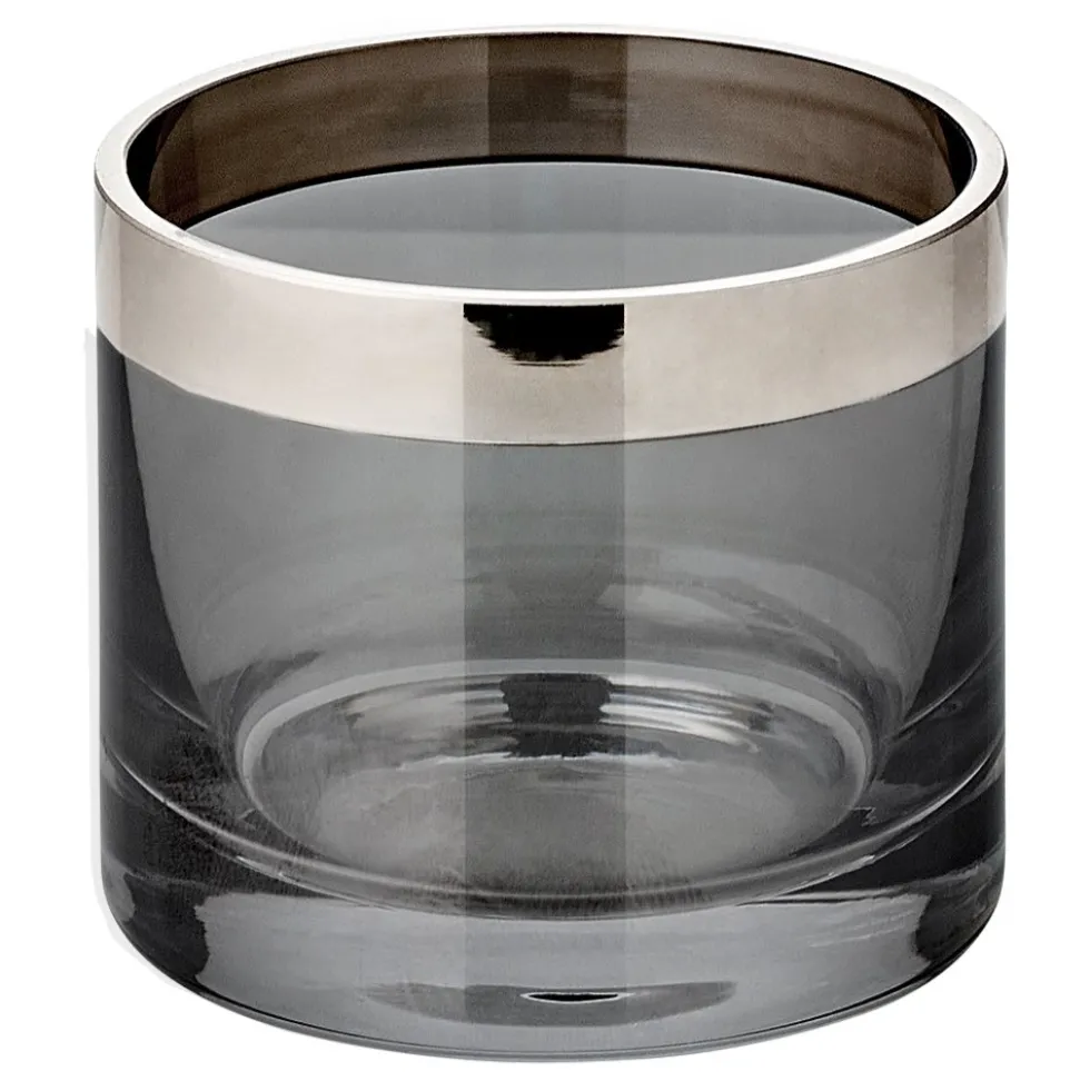Windlicht Glas Zeus mit Platinrand Edzard