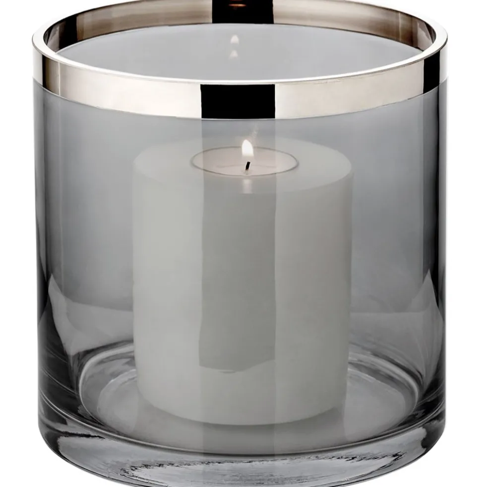 Windlicht Glas Zeus mit Platinrand Edzard