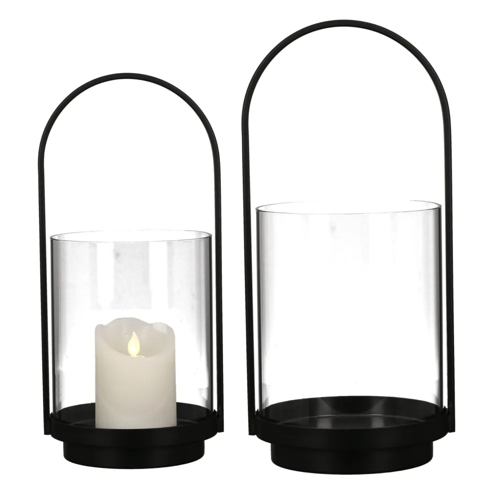 Windlicht Lantern schwarz Casablanca