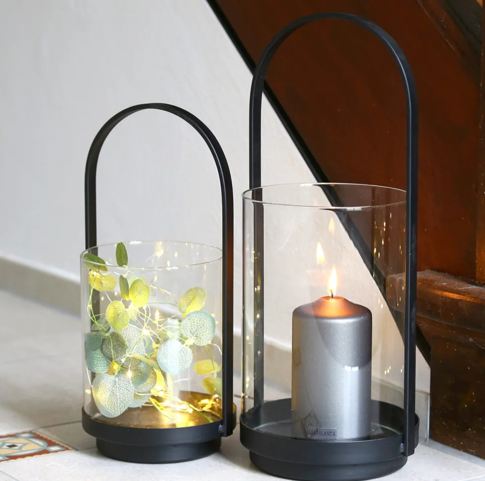 Windlicht Lantern schwarz Casablanca