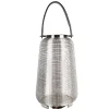 Windlicht Laterne Cage mit Lederhenkel Casablanca Höhe 44 cm
