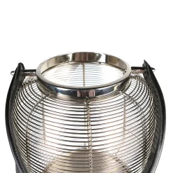 Windlicht Laterne Cage mit Lederhenkel Casablanca Höhe 44 cm