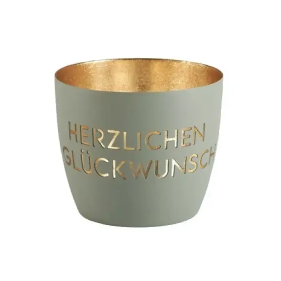 Windlicht Madras Herzlichen Glückwunsch GiftCompany