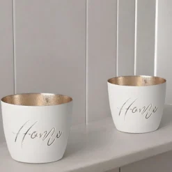 Windlicht Madras Home GiftCompany weiß