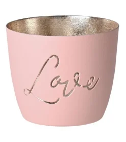 Windlicht Madras Love GiftCompany blush