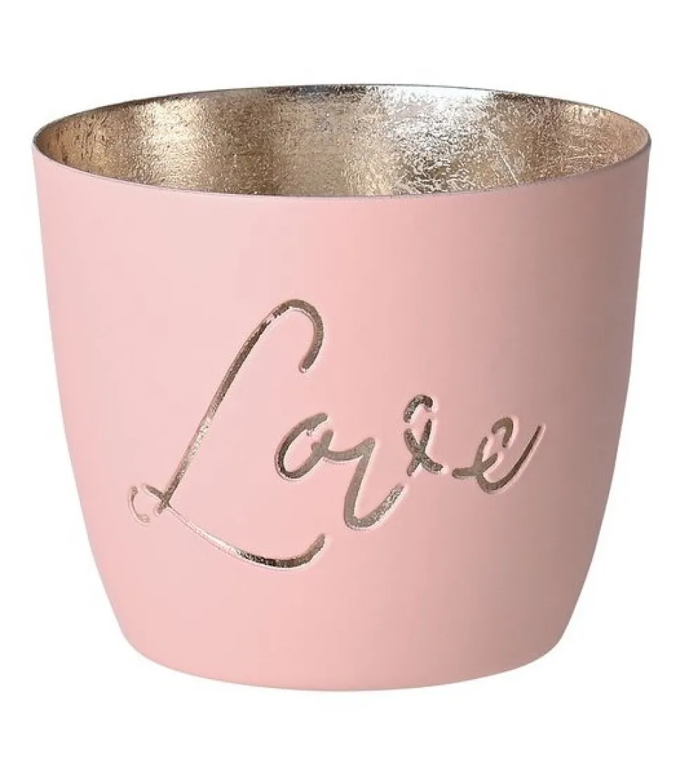 Windlicht Madras Love GiftCompany blush
