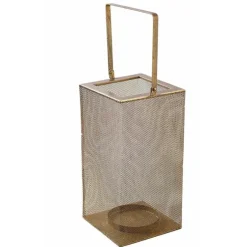 Windlicht Metall Laterne gold