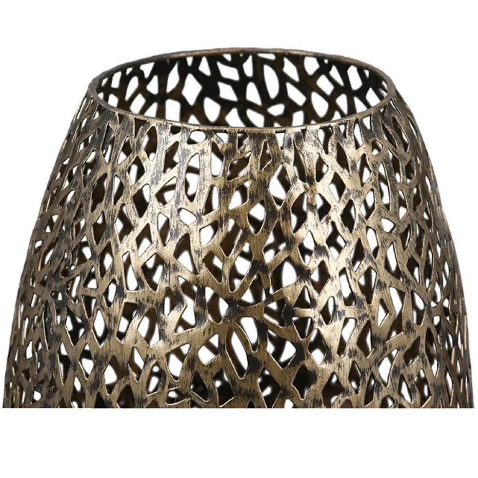 Windlicht Metall Tischlicht Deko Purley antikgold