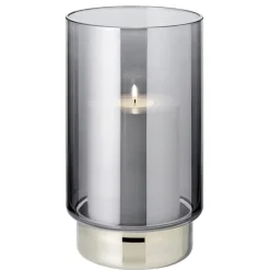 Windlicht Rauchglas Isla Edzard Höhe 21 cm