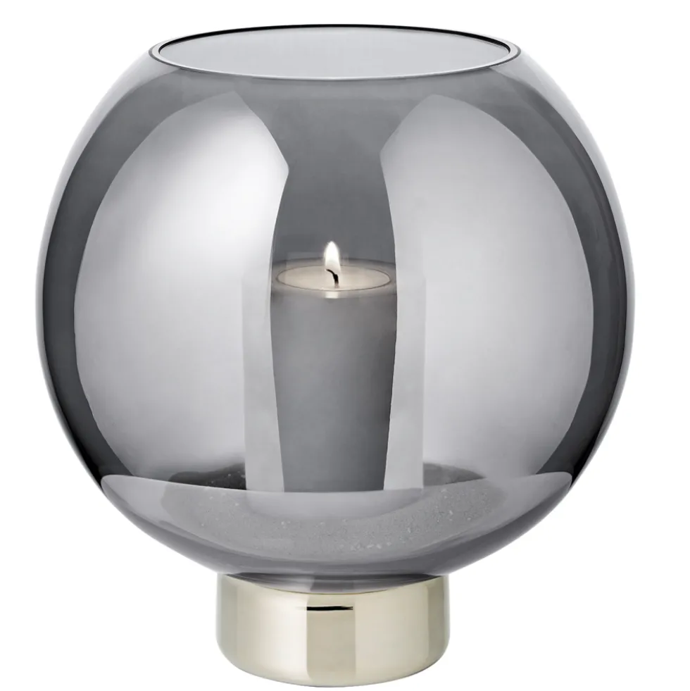 Windlicht Rauchglas Jack Edzard Höhe 21 cm