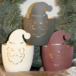 Windlicht Weihnachten MADRAS Weihnachtsmann GiftCompany d 10 cm