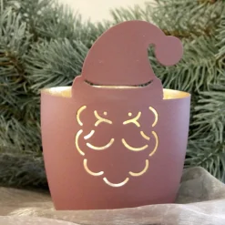 Windlicht Weihnachten MADRAS Weihnachtsmann GiftCompany d 10 cm