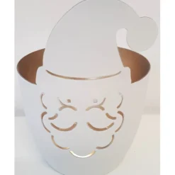 Windlicht Weihnachten MADRAS Weihnachtsmann GiftCompany d 10 cm
