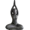 Yoga Garten Statue Amita anthrazit Höhe 80 cm