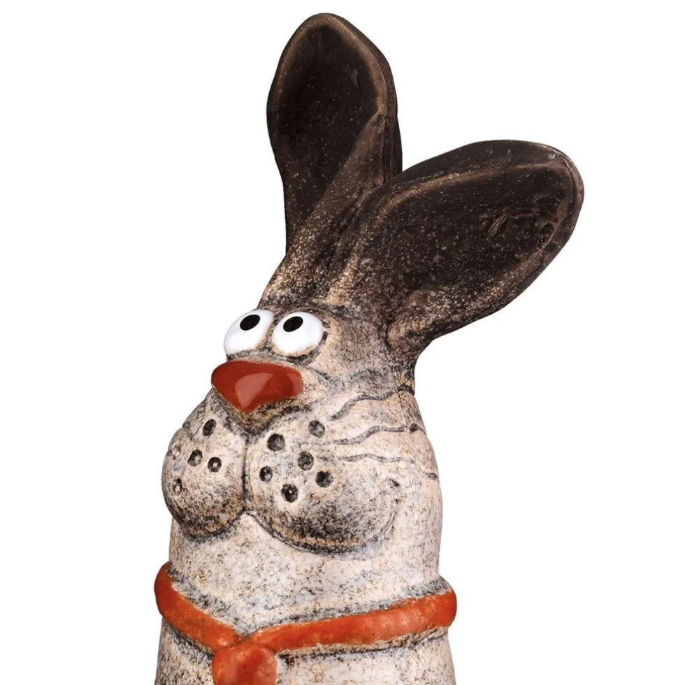 Zaunhocker Keramik Hase Klaus und Claudia H 23 cm