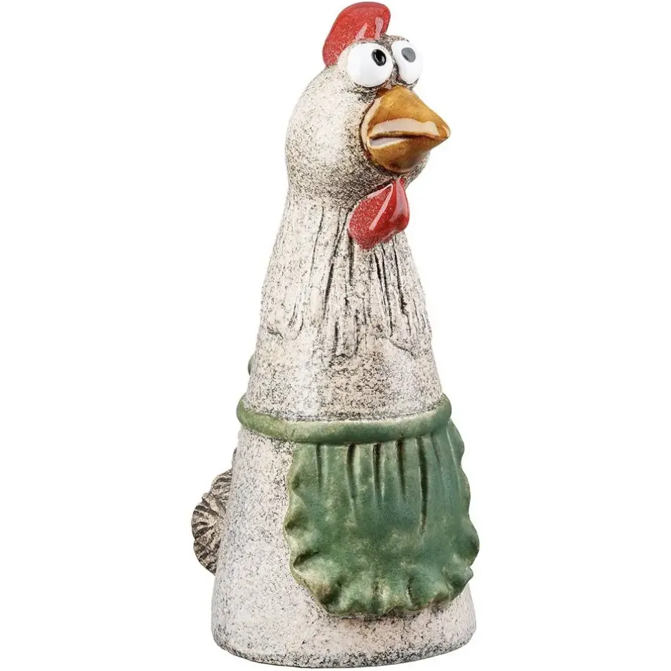 Zaunhocker Keramik Huhn Gerda und Otilie Höhe 21 cm