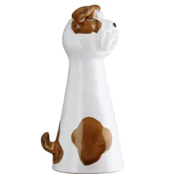 Zaunhocker Keramik Hund HARPER Höhe 17 cm
