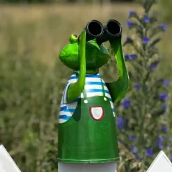 Zaunhocker Metall FROSCH Höhe 20 cm
