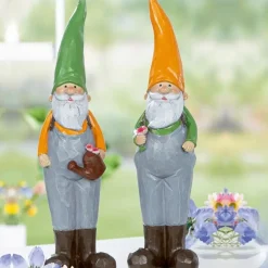 Zwerg Deko Figur Otto und Oskar 2er Set