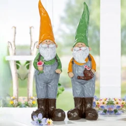 Zwerg Deko Figur Otto und Oskar 2er Set